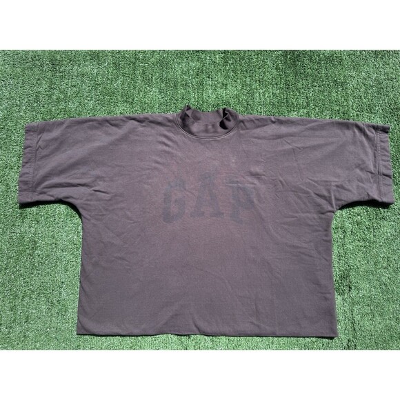 Yeezy Gap Engineered by Balenciaga Dove No Seam Cropped Tee Black Men’s XS - Picture 1 of 8